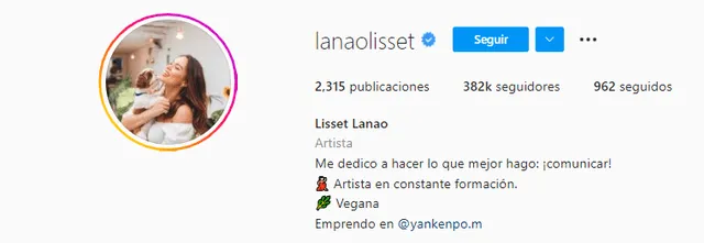 Lisset Lanao interactúa con sus seguidores en redes sociales. Foto: Lisset Lanao/Instagram.