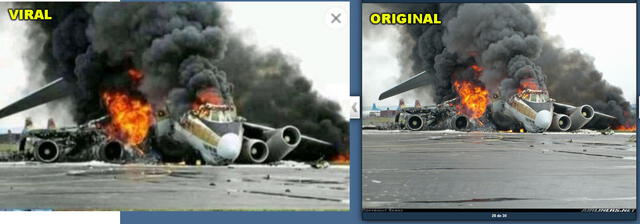Imágenes del viral (a la derecha de la pieza) y Airliners (a la izquierda de la pieza). Foto: composición.