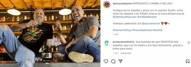 Damián Ode continúa realizando bromas junto a Carlos Andrade, el popular 'Toyo'