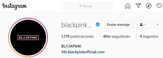 BLACKPINK en Instagram. Foto: @blackpinkofficial