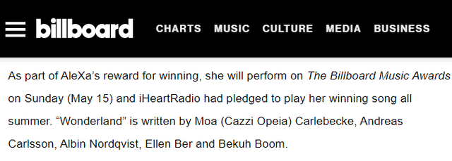 Alexa Billboard Music Awards BBMAs2022 Wonderland Anitta Becky G Doja Cat kpop