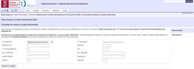 El portal de la INE te permite conocer incluso la dirección de tu local de votación. Foto: captura de INE   
