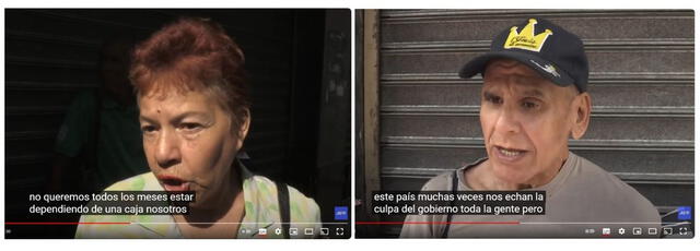 <em> Opiniones recogidas por AFP en la noticia. Foto: captura de YouTube</em>   