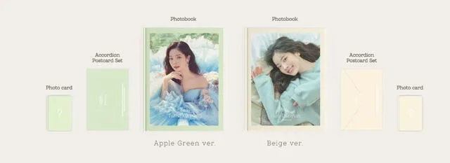 Versiones del photobook de "Yes, I am Dahyun". Foto: Twitter