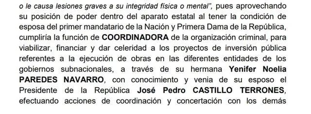 El Equipo Especial formalizó la investigación preparatoria contra el entorno del presidente Pedro Castillo. Foto: Fiscalía.