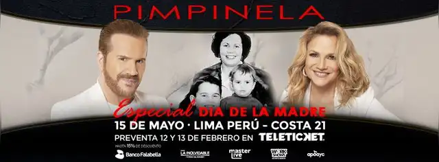  Pimpinela se presenta en Lima el viernes 15 de mayo de 2026. Foto: Master Live   