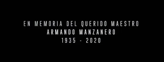La dedicatoria a Armando Manzanero. Foto: Netflix