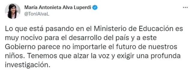 Exministra de Economía se pronuncia por la filtración de exámenes. Foto: captura Twitter