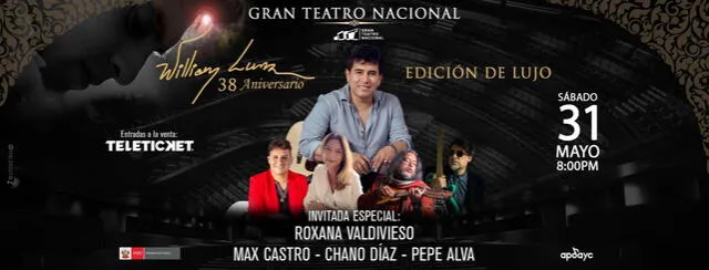 Invitados al show de William Luna. Foto: difusión   