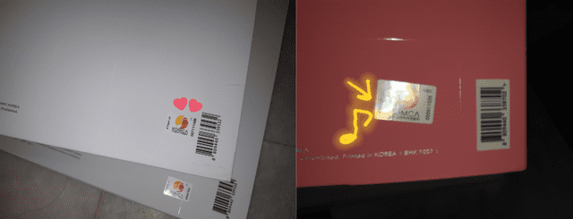 BTS cómo saber si es real o falso álbum tiendas sello KOMCA photocards ARMY