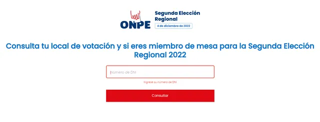 Segunda vuelta de Elecciones Regionales y Municipales 2022. Foto: ONPE
