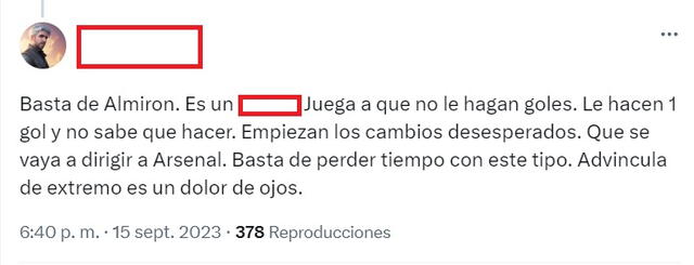  Luis Advíncula fue criticado tras derrota de Boca Juniors ante Defensa y Justicia. Foto: captura Twitter   