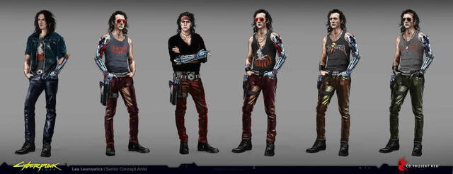 Cyberpunk 2077: Keanu Reeves no iba a ser Johnny Silverhand, según boceto
