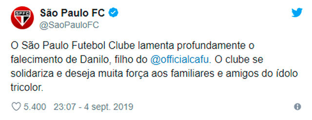 Twitter @SaoPauloFC