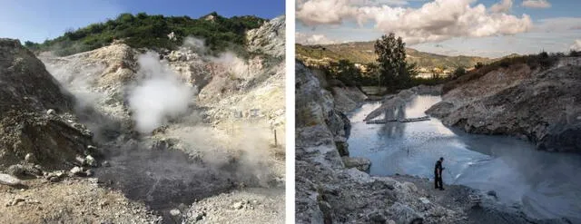  Evidencia del aumento de la actividad hidrodinámica en Campi Flegrei tras actividad sísmica. Foto: Tiziana Vanorio   