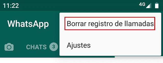 WhatsApp: cómo eliminar todo el registro de llamadas.
