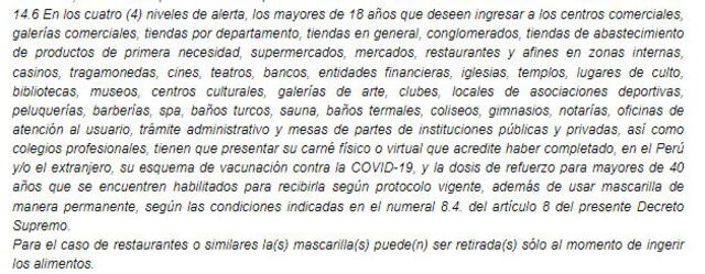 Medidas contra la COVID-19. Foto: Diario El Peruano