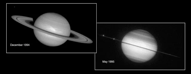  Los anillos de Saturno dejan de verse en lapsos de 13 a 16 años. Foto: NASA   