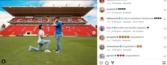Estos fueron algunos de los comentarios de los seguidores del futbolista australiano Joshua Cavallo. Foto: Joshua Cavallo/Instagram   