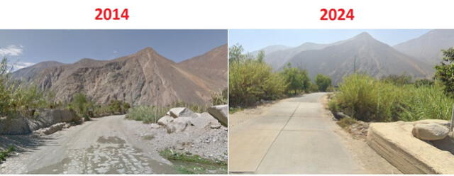 <em>Lugar del incidente en dos años diferentes. Foto: captura de Google Street View</em>   