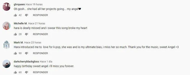 Los fans han expresado su tristeza tras revelarse el video musical póstumo de Goo Hara.