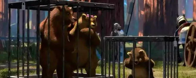Familia de osos en 'Shrek'