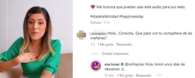  Fátima Aguilar revela qué pasó con Alicia Retto. Foto: Instagram   