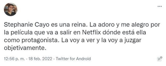 Reacciones en redes sociales tras lanzamiento del tráiler. Foto: captura de Twitter