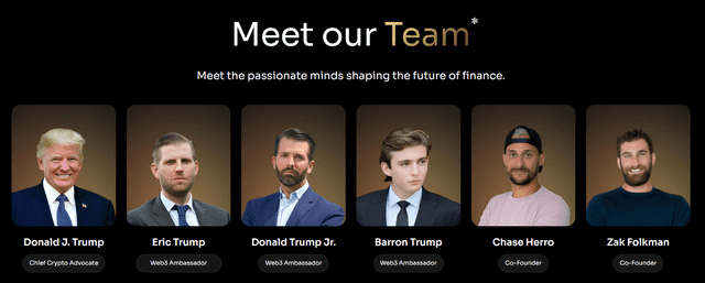 Donald Trump heads $WLFI as Chief Crypto Advocate, joined by his sons, while co-founders Folkman and Herro bring a history of questionable ventures. Photo: World Liberty Financial Donald Trump heads $WLFI as Chief Crypto Advocate, joined by his sons, while co-founders Folkman and Herro bring a history of questionable ventures. Photo: World Liberty Financial