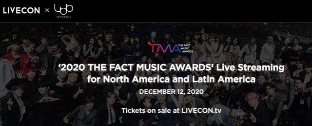 Cómo comprar entradas para The Fact Music Awards 2020. Foto: TMA