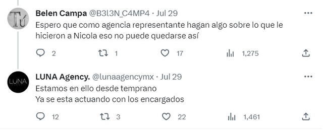 Luna Agency habló con los encargados del reality 'La casa de los famosos' desde el momento que ocurrió el episodio. Foto: Twitter/Luna Agency   