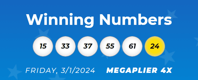  Los números ganadores del sorteo del 05 de marzo del Mega Millions. Foto: Mega Millions    