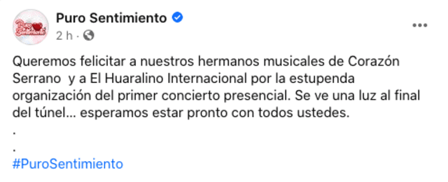 Puro Sentimiento aplaude el show piloto de Corazón Serrano