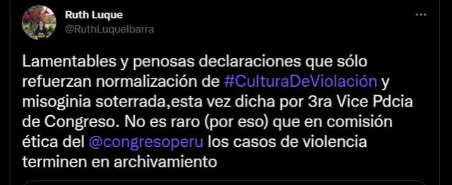 Wilmar Elera, Freddy García, Congreso, instituciones, Twitter, comentarios machistas