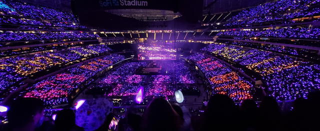 Así luce la venue que recibe a BTS en sus cuatro conciertos. Foto: vía Twitter/jeonmishan2019