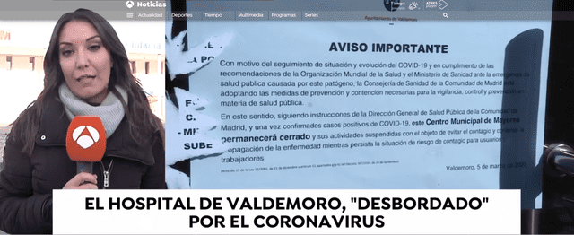 El Centro de Mayores de Madrid también ha sido cerrado por el brote de coronavirus en dicha comunidad. (Foto: Antena 3)