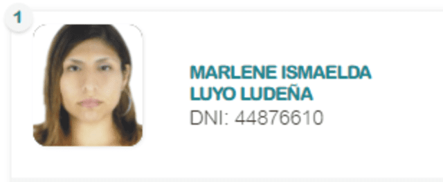 Candidata al Gobierno Regional de Lima por el partido Frente de la Esperanza 2021