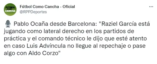 Tuit de Fútbol como cancha