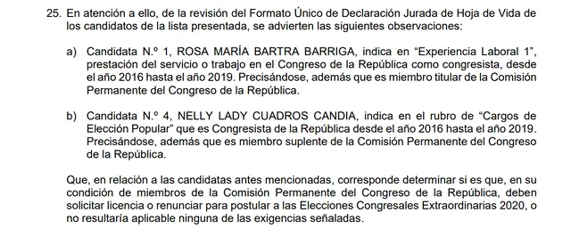 Resolución del Jurado Electoral Especial de Lima Centro sorbe la inadmisibilidad de la lista de Solidaridad Nacional.