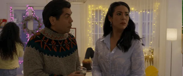  Magdyel Ugaz junto a Pietro Sibille en 'Sí, mi amor'. Foto: Netflix   