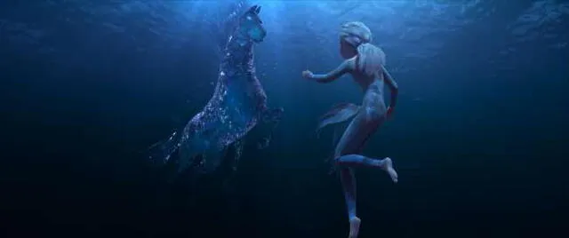 Elsa en el agua