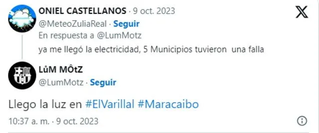 No es la primera vez en el año que un sector de Venezuela sufre estos bajones de energía por un lapso prolongado. Foto: X   