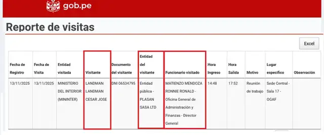 El jefe de la OGAF, Ronnie Matienzo, después de dar la buena pro a la empresa Plasan Sasa, recibió en su despacho al representante de esta, César Landman Landman. El jefe de la OGAF, Ronnie Matienzo, después de dar la buena pro a la empresa Plasan Sasa, recibió en su despacho al representante de esta, César Landman Landman.