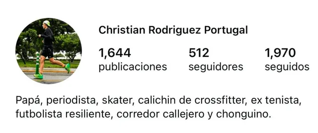 Christian Rodríguez, de 48 años, prefiere mantener su vida privada alejada de las redes sociales. Foto: Instagram. Christian Rodríguez, de 48 años, prefiere mantener su vida privada alejada de las redes sociales. Foto: Instagram.