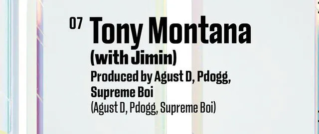 BTS Jimin Suga Agust D Tony Montana Proof Mixtape