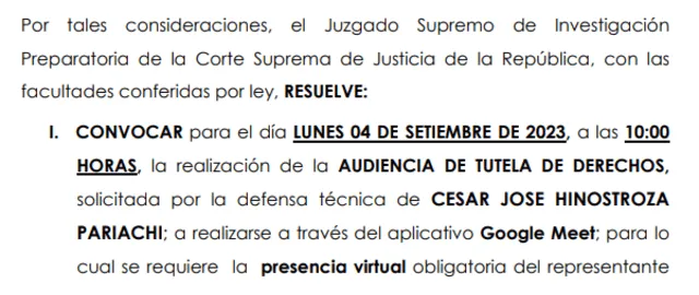 El Juzgado Supremo de Investigación Preparatoria de la Corte Suprema programó la audiencia para evaluar el pedido de César Hinostroza. Foto: La República   