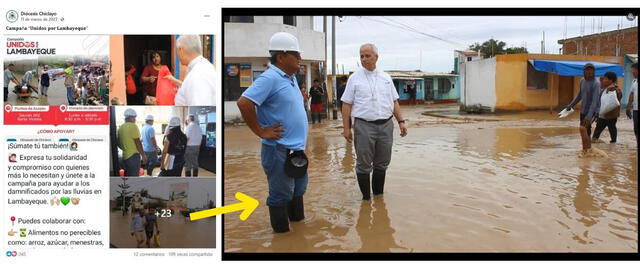 <em>Dirección original de la foto viral que muestra al papa León XIV. Foto: captura de Facebook</em>   