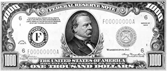  Billete de 1000 dólares de 1861. Foto: SuperDinero<br>  