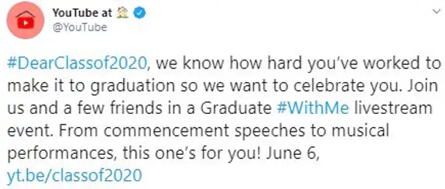 BTS, Dear Class of 2020, YouTube, Obama, Lady Gaga
