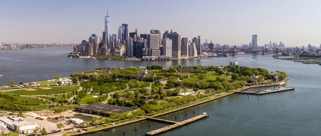 La isla de los Gobernadores tiene una buena vista de la ciudad de Nueva York. Foto: Governors Island    